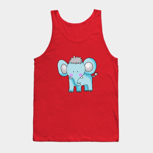 cute baby elephant Tank Top by cartoonygifts